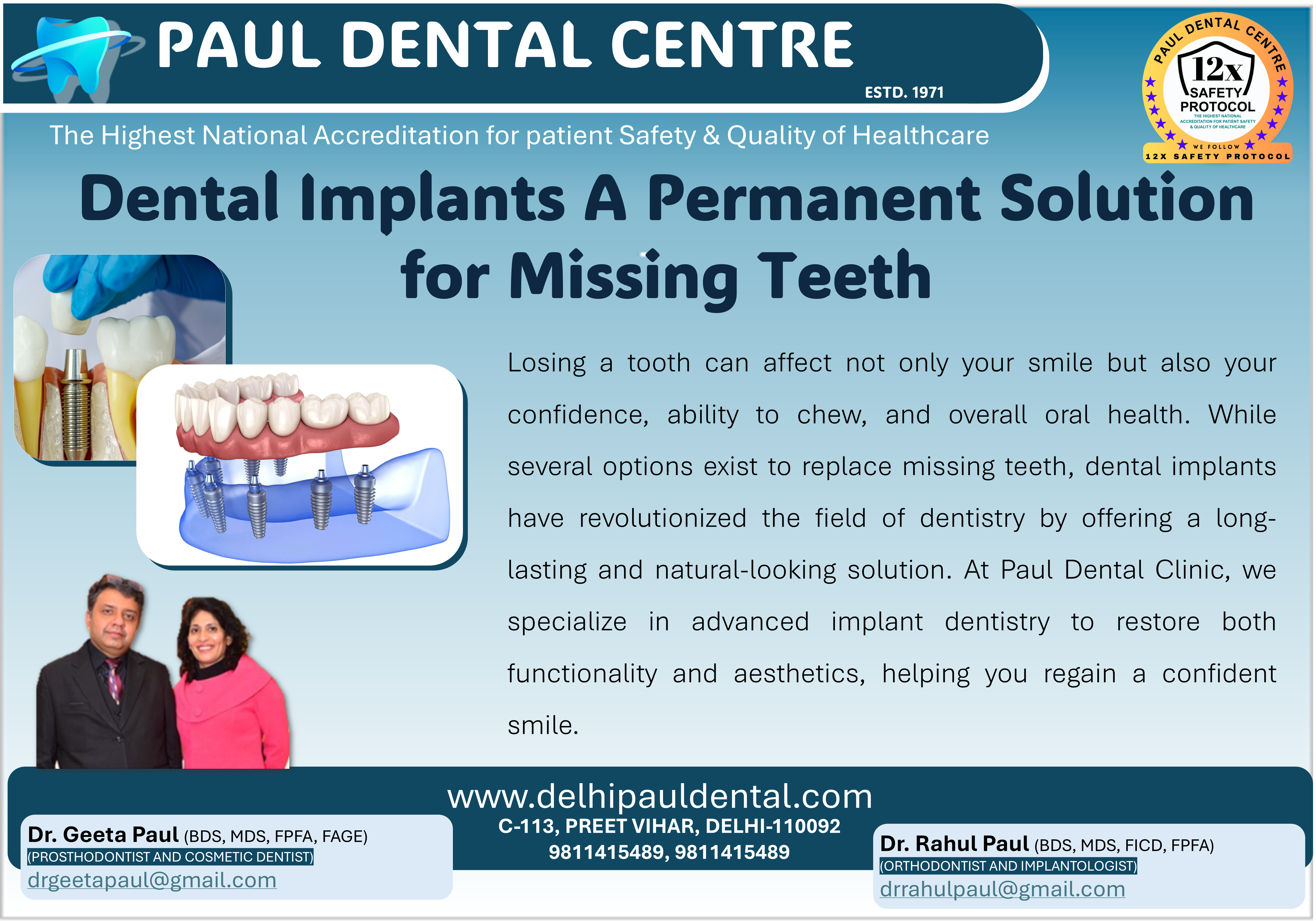 Dental Implants – Paul Dental Center